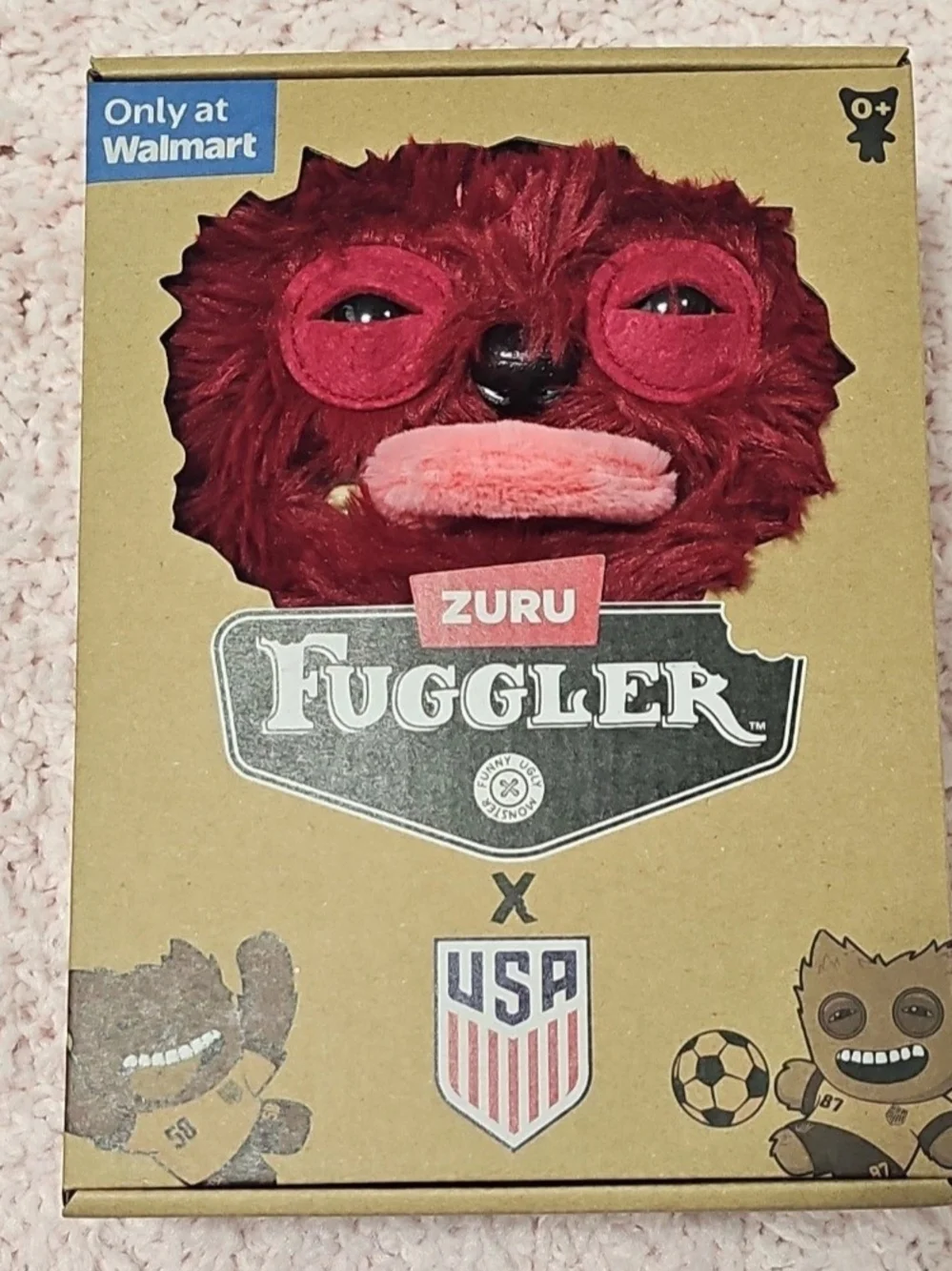ZURU Fuggler Plush Toy - Red with Pink Mouth